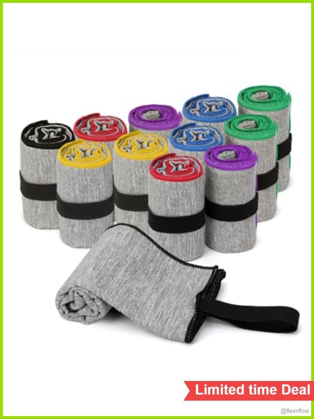12 Pack Microfiber Gym Towels Quick Dry Yoga Fitness Workout Towel Set
